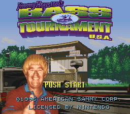 Jimmy Houston's Bass Tournament U.S.A. — Title screen