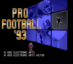John Madden Football '93 — Title screen