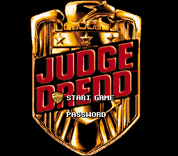 Judge Dredd — Title screen