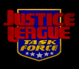 Justice League Task Force — Title screen