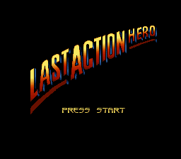 Last Action Hero — Title screen