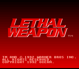 Lethal Weapon — Title screen