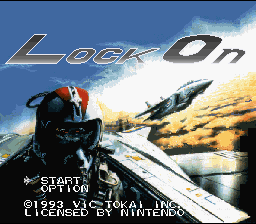 Lock On — Title screen