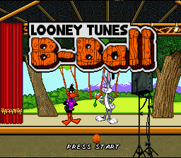 Looney Tunes B-Ball — Title screen