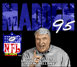 Madden NFL 95 — Title screen