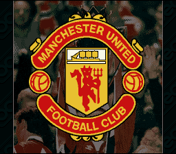 Manchester United Championship Soccer — Title screen
