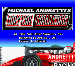 Michael Andretti's IndyCar Challenge — Title screen