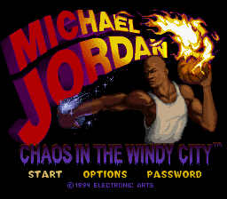 Michael Jordan : Chaos in the Windy City — Title screen