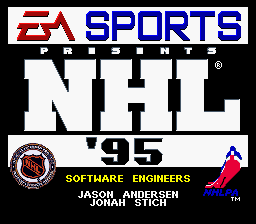 NHL 95 — Title screen