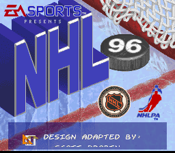 NHL 96 — Title screen