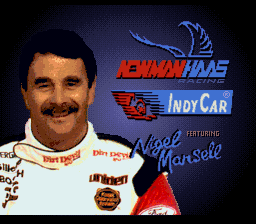 Newman Haas IndyCar featuring Nigel Mansell — Title screen