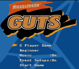Nickelodeon GUTS — Title screen