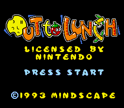 Out to Lunch — Title screen