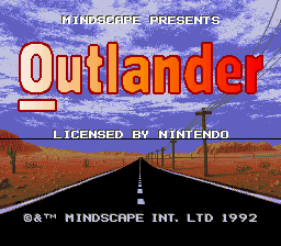 Outlander — Title screen