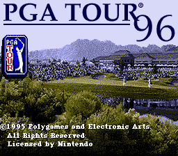 PGA Tour 96 — Title screen