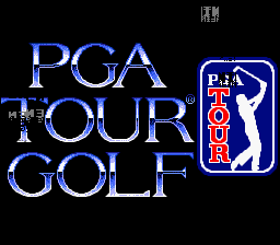 PGA Tour Golf — Title screen