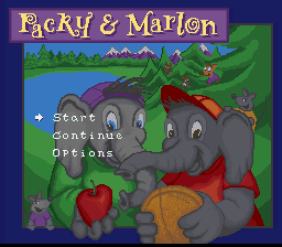 Packy & Marlon — Title screen