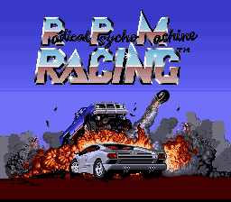 Radical Psycho Machine Racing — Title screen