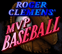 Roger Clemens' MVP Baseball — Title screen