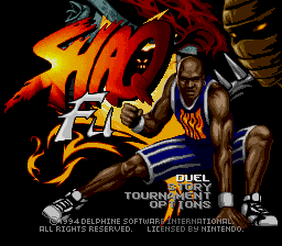 Shaq-Fu — Title screen