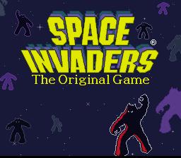 Space Invaders — Title screen