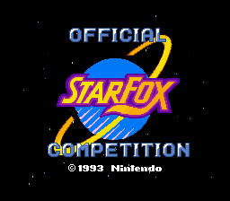 Star Fox : Super Weekend — Title screen