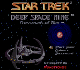 Star Trek, Deep Space Nine : Crossroads of Time — Title screen