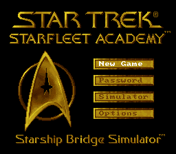 Star Trek : Starfleet Academy - Starship Bridge Simulator — Title screen