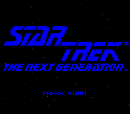 Star Trek : The Next Generation - Future's Past — Title screen
