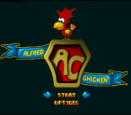 Super Alfred Chicken — Title screen