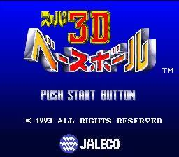 Super Bases Loaded 2 — Title screen