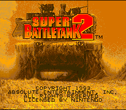 Super Battletank 2 — Title screen
