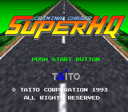 Super Chase H.Q. — Title screen