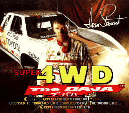 Super Off Road : The Baja — Title screen