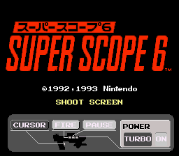 Super Scope 6 — Title screen
