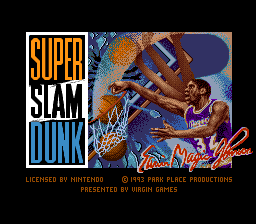 Super Slam Dunk — Title screen