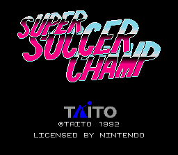 Super Soccer Champ — Title screen