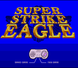 Super Strike Eagle — Title screen