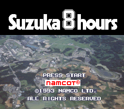 Suzuka 8 Hours — Title screen