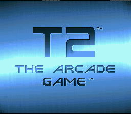 T2 : The Arcade Game — Title screen