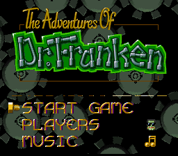 The Adventures of Dr. Franken — Title screen