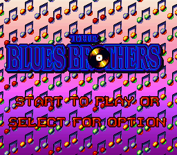 The Blues Brothers — Title screen