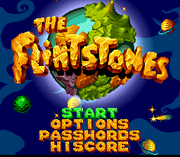 The Flintstones — Title screen