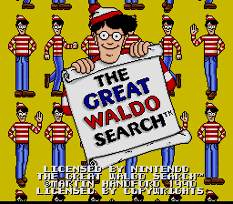 The Great Waldo Search — Title screen