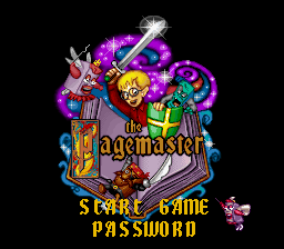 The Pagemaster — Title screen