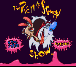 The Ren & Stimpy Show : Time Warp — Title screen