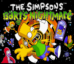 The Simpsons : Bart's Nightmare — Title screen