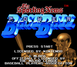 The Sporting News Baseball — Title screen