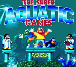 The Super Aquatic Games Starring the Aquabats — Title screen