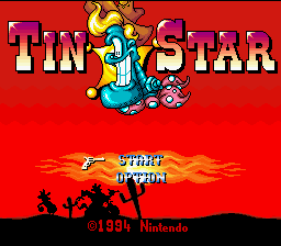Tin Star — Title screen